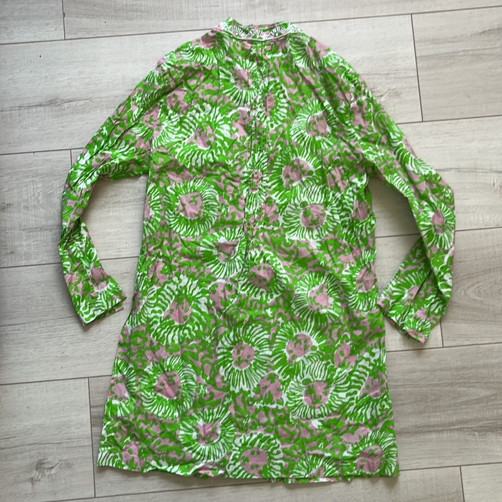 Lily Pulitzer Sarasota green beaded tunic size Medium - Picture 5 of 5